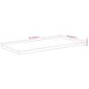 Table Top 80 x 40 x 2.5 cm Rectangular Solid Acacia Wood with Natural Edge