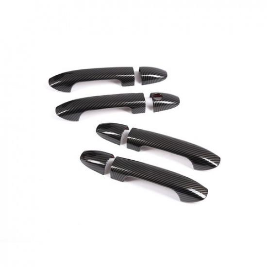8PCS Black Exterior Door Handle Decor Cover Trim For Benz V-Class W447 14-21