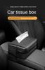 Car Armrest Tissue Box Leather Auto Seat Back Paper Tower Storage Bag Universal Sun Visor Sunshade Tissue Holder