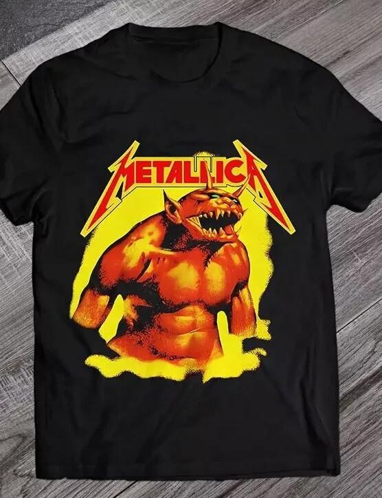 Metallica Jump in the Fire  – Black Cotton Tee Size S-4XL Unisex T-Shirt L