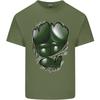 Gym Green Torso Ripped Muscles Effect Unisexs Light Cotton TShirt