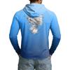 Men's 50 Plus Sun Hooded Shirt Long Sleeve Lightweight Stretch Outdoor Fishing Athletic Top