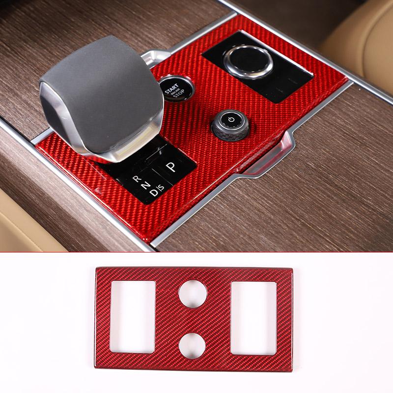 Настоящее Углеродное Волокно Для Range Rover Vogue L460 Декоративная Наклейка на Рамку Панели Управления Автомобилем Аксессуары для Автомобиля Red Carbon Fiber