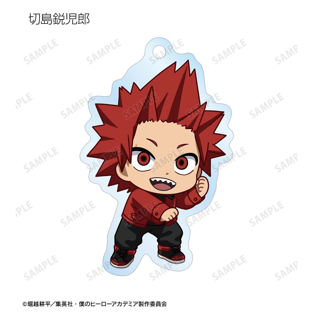 TV Anime "My Hero Academia" Trading Chibi Character Red Casual Clothes Ver. Acrylic Keychain Box of 15