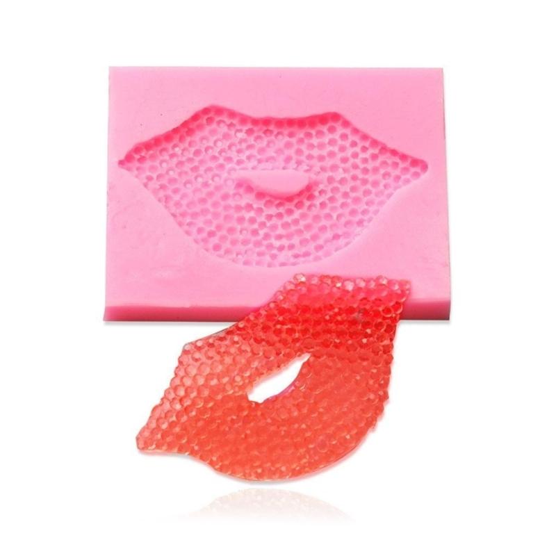 Red Lip Biscuits Silicone Mold Chocolate Candy Mold for Diy Dessert Ice Block Mold Handmade Cupcake Decor Baking Tool