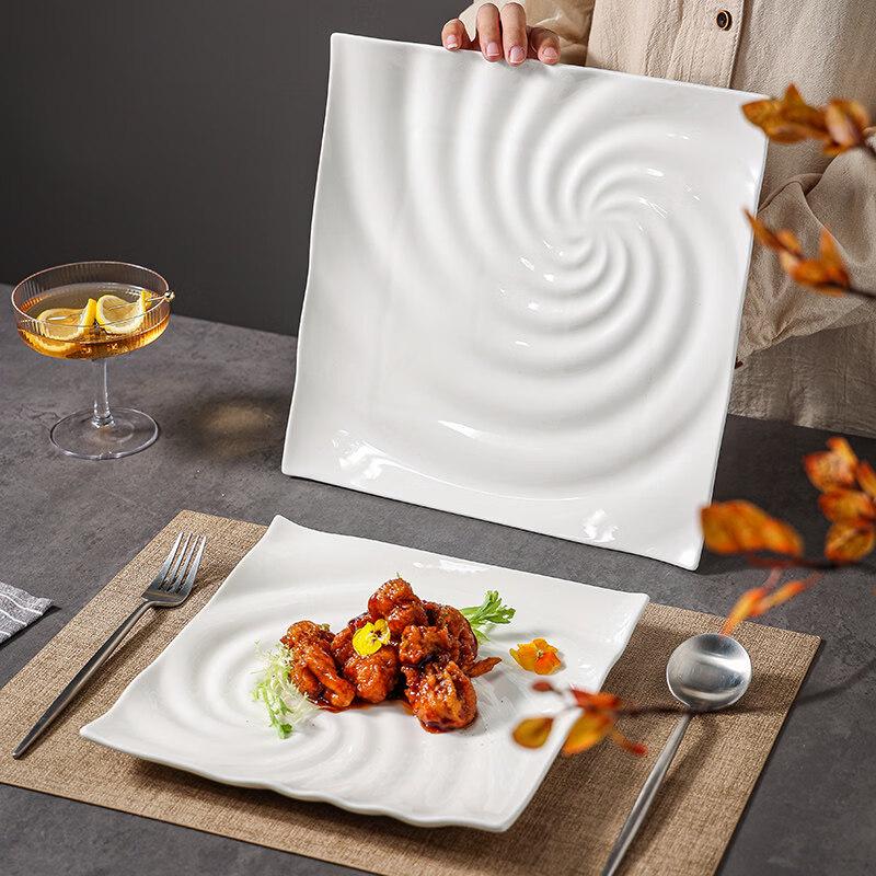 Nordic Ceramic Square Dinner Plate