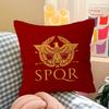 Roman S-SPQRS Office Cushion Pillowcase Car Cushion Cover45X45CM Lumbar Pillowcase Sofa Pillowcover
