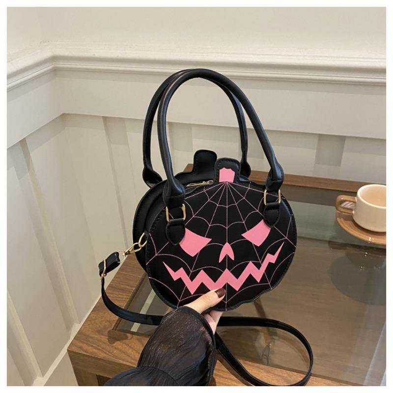 Halloween Pumpkin Bag Shoulder Bag Fashion New Contrasting Colors Personality Creative Trend Funny Messenger