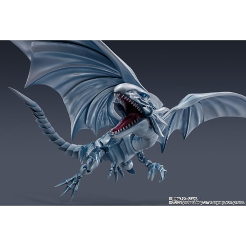 TAMASHII NATIONS S.H. MonsterArts Yu-Gi-Oh! Duel Monsters Blue-Eyes White Dragon, Approximately 220mm, PVC & ABS Painted Action Figure