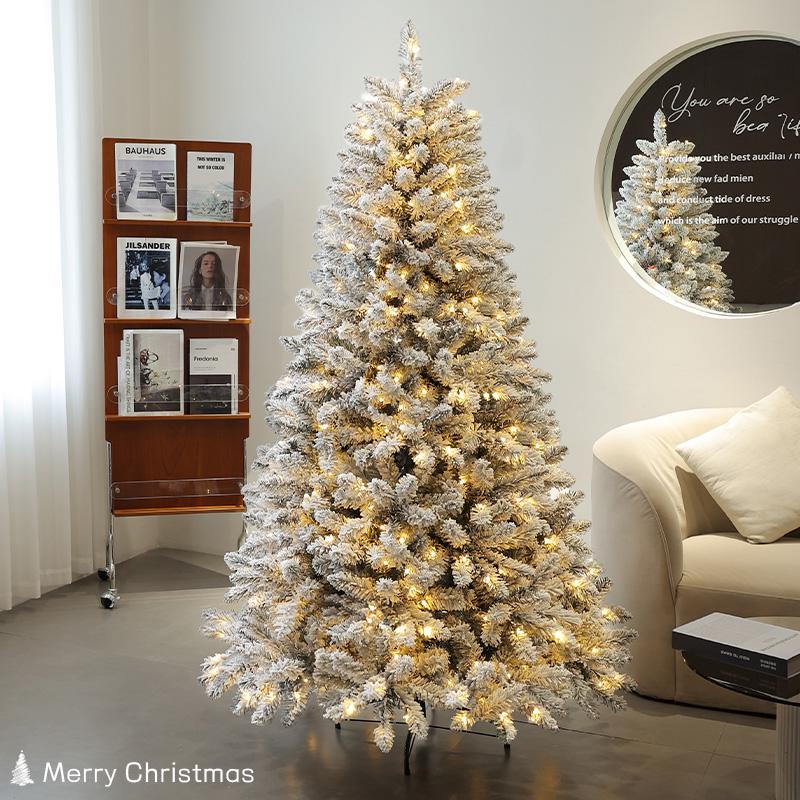 2024 DIY White Christmas Tree Ornaments Set for Home & Living Room Decoration