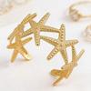 Bohemian Starfish Flower Open Cuff Bracelet for Women – Ocean Beach Style