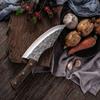 Forged Boning Knife Butcher Knife Kitchen Stainless Steel Meat Chopping Knife Serbian Chef Slicing Cutter Knife Cooking Tools