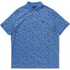 Polo SS24 Logo Embroidered Sailboat All Over Print Casual Short Sleeve Polo Shirt Men Polo Shirts Blue 710934561-001