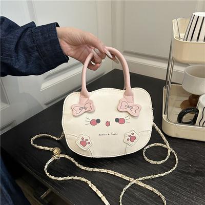 Cartoon Cute Cat Niche Design Handbag New Sweet Shoulder Messenger Bag Female
