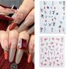 Chinese Style Nail Sticker Nail Decals Embossed Self Adhsive Sticker Chinese Bamboo for Women Girls DIY Nails Manicure