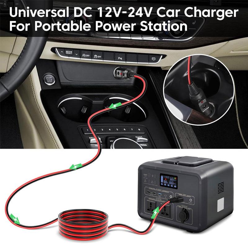 6m 3m 2m Car Cigarette Lighter Charging Cable for Bluetti Elite 100 V2 Elite 30 V2 Portable Power Station Solar Generators.