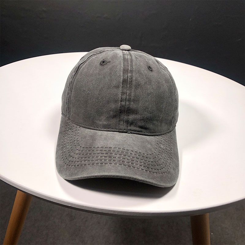 

Hat Female Summer Distressed Retro Washed Cotton Pure Color Baseball Cap Korean Fashionmonger Street Outdoor Soft Peaked Cap A11401 Washed Cotton Baseball Cap Black Adjustable