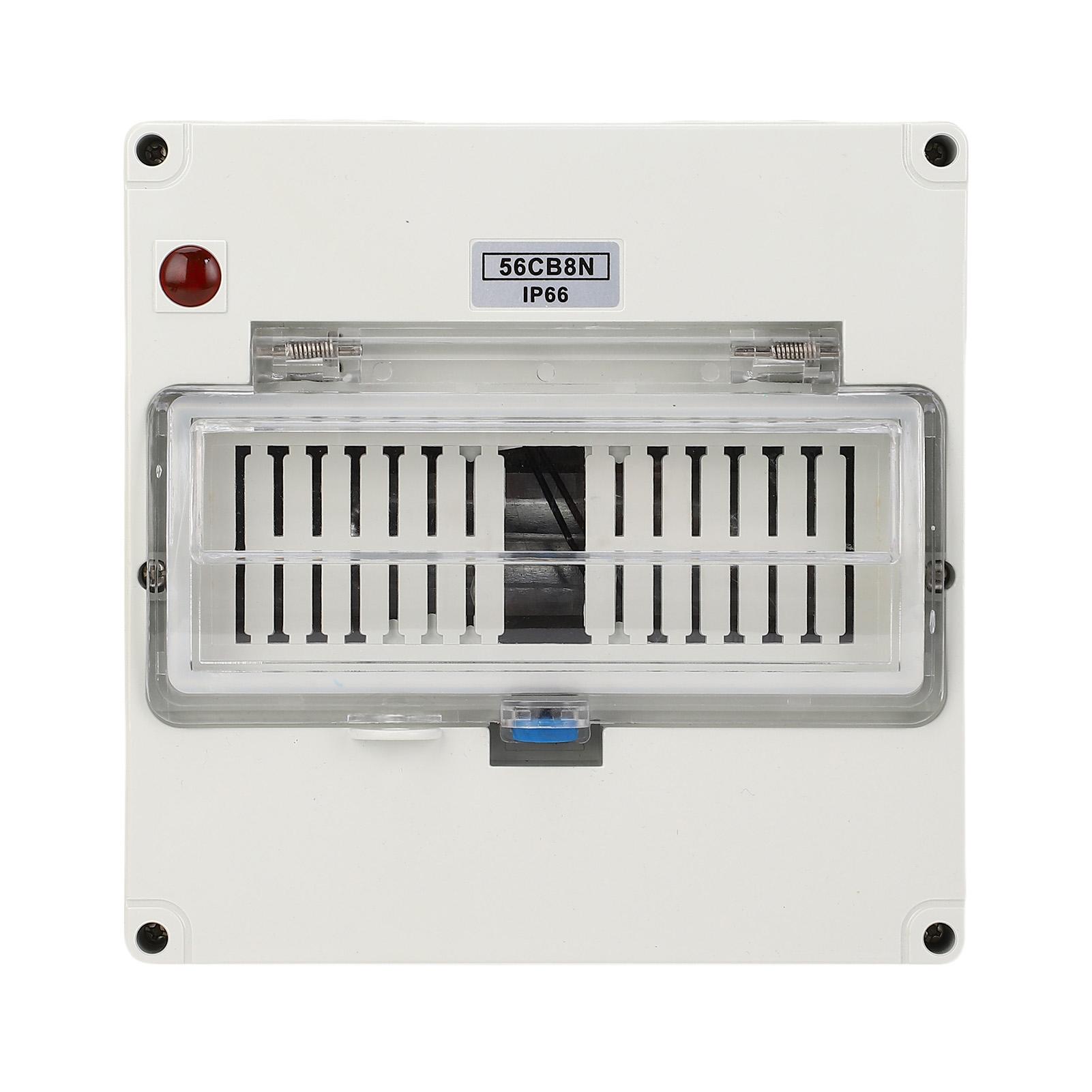 

Коробка розподілу живлення з індикаторною лампою 8 виходів Зовнішній пластиковий вологозахищений корпус IP66