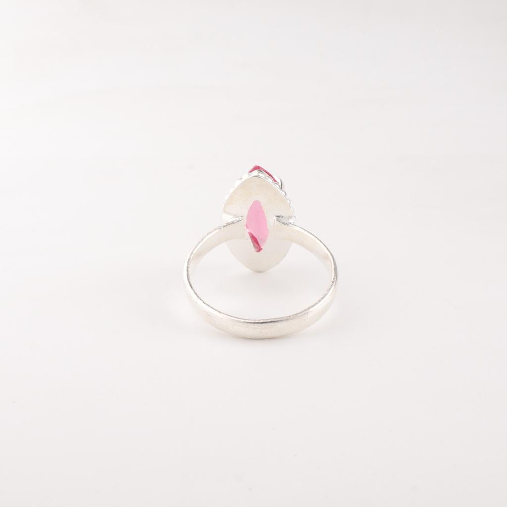 Pink Tourmaline Gemstone 925 Sterling Silver Jewelry Handmade Ring Gift For Mom RR-64-8