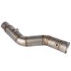 Motorcycle Exhaust Vent Middle Link Pipe Modified Side Exhaust for    R1 2009--2014