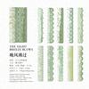 10-Sheet Vintage Long-Strip Lace Stickers, Delicate Lace Patterns for Hand Account Decoration & DIY Crafts
