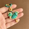 Pure Handmade Song Brocade Horse Pendant Charm – Double-Sided Fortune & Prosperity Tassel Ornament