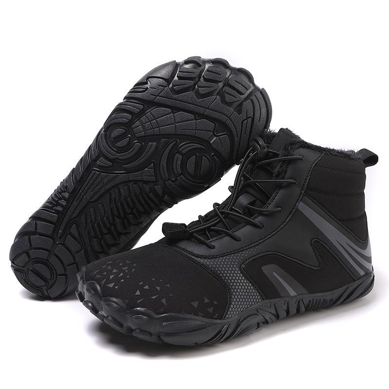 Outdoor warm cotton shoes Winter cotton shoes Couple velvet thickened snow boots Wear-resistant rubber sole Indoor