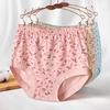 Women'S Cotton Underwear High Waisted Granny Panties Soft Full Coverage
