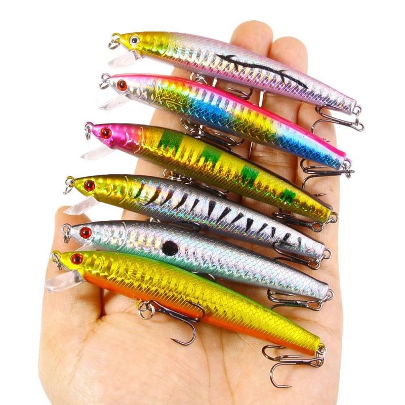 High-vibration short-blade minnow lure15PCS10CM8.8GLong-range casting lure for bass and mandarin fish fishing gear
