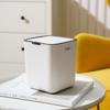 Mini Desktop Waste Bin Plastic Pressing Trash Can Garbage Bin Household Trash Bin with Lid Dustbin Small Storage Bucket