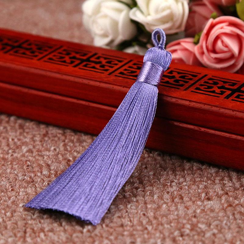 10pcs 8-9cm Tassel Earring Charm Colorful Cotton Silk Brush Making Sati Tassels Pendant DIY Jewelry Findings Handmade Crafts