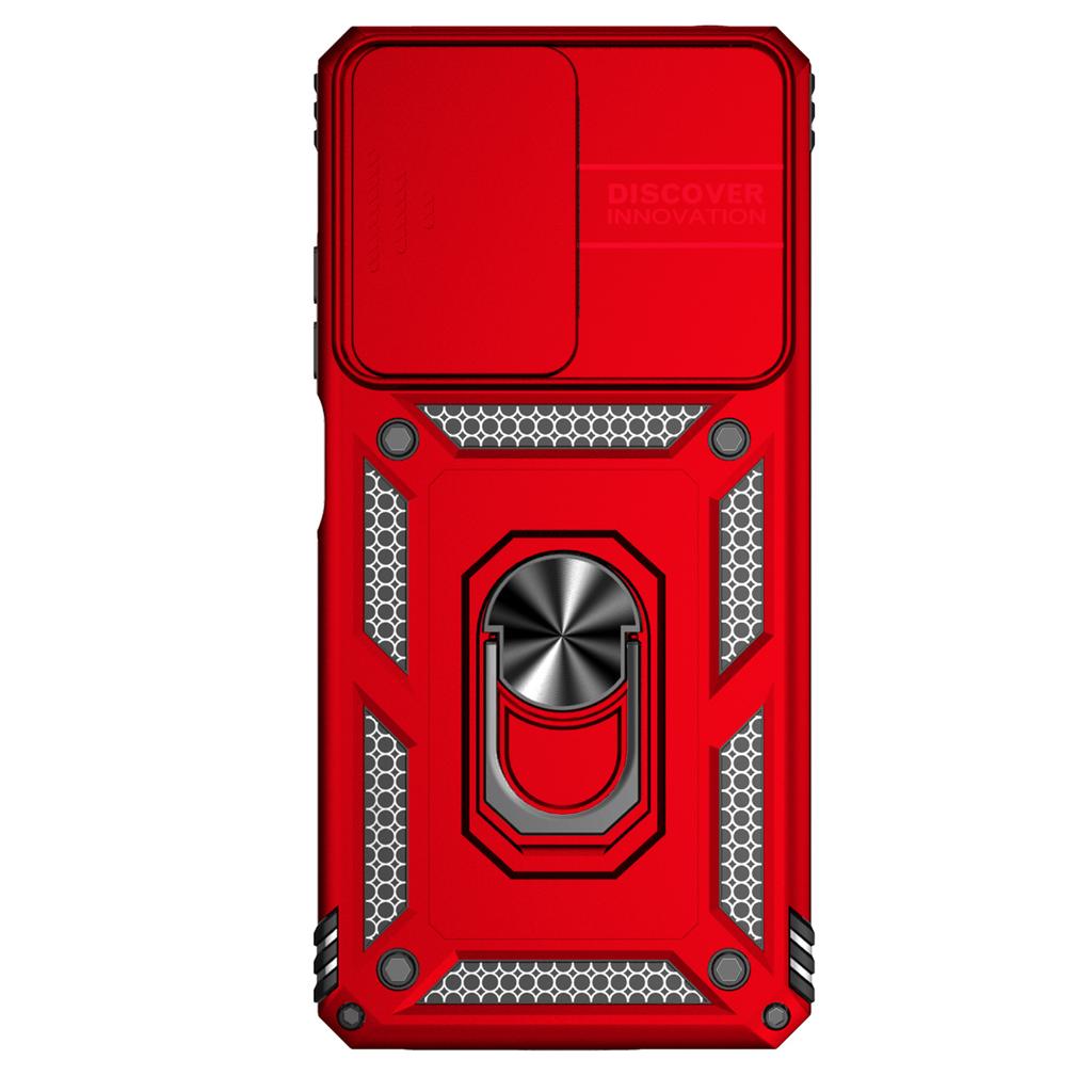 Určeno pro Xiaomi Redmi Note 12 Pro (5G)/ Pouzdro na telefon Xiaomi Poco X5 Pro Armor s kovovým kroužkem a stojánkem, ochrana objektivu fotoaparátu a nárazuvzdorné pouzdro