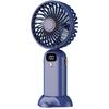 Portable Mini Handheld Fan with Digital Display, Foldable & Compact for Office or Student Use