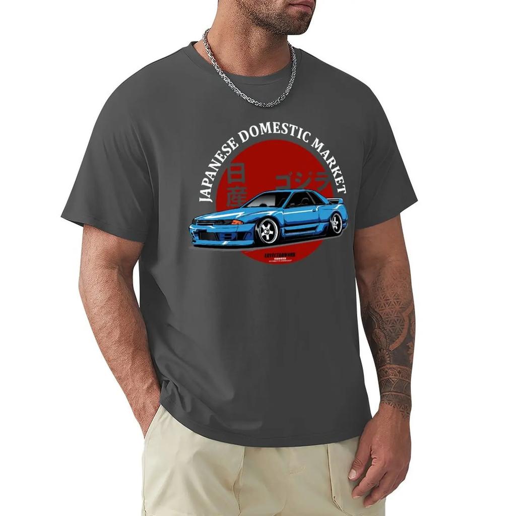Giappone Jdm Skyline Auto Maglietta Harajuku Manica Corta Maglietta Cotone Grafica Maglietta Top