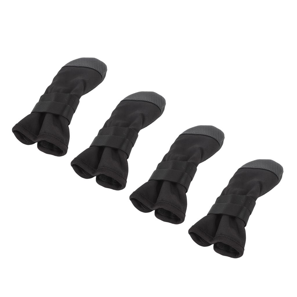 4Pcs Dog Socks Prevent Licking Anti Slip Soft Dog Grip Socks for Hardwood Floors S Size