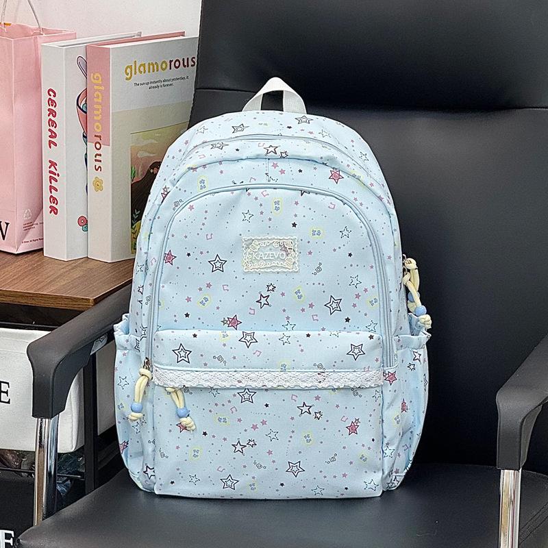 Schoolbag1011 new cute stars high value light backpack female students ins wind cute small schoolbag primary school students