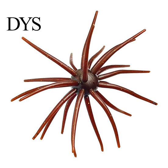 Long Skirt Lure 9CM/2.8G 11CM/8.7G TPE Bionic Sea Urchin Floating Simulation Artificial Versatile Fishing Bait Saltwater Shore Dice Soft Bass