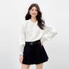 Women's Ruffle Trim Lace Blouse