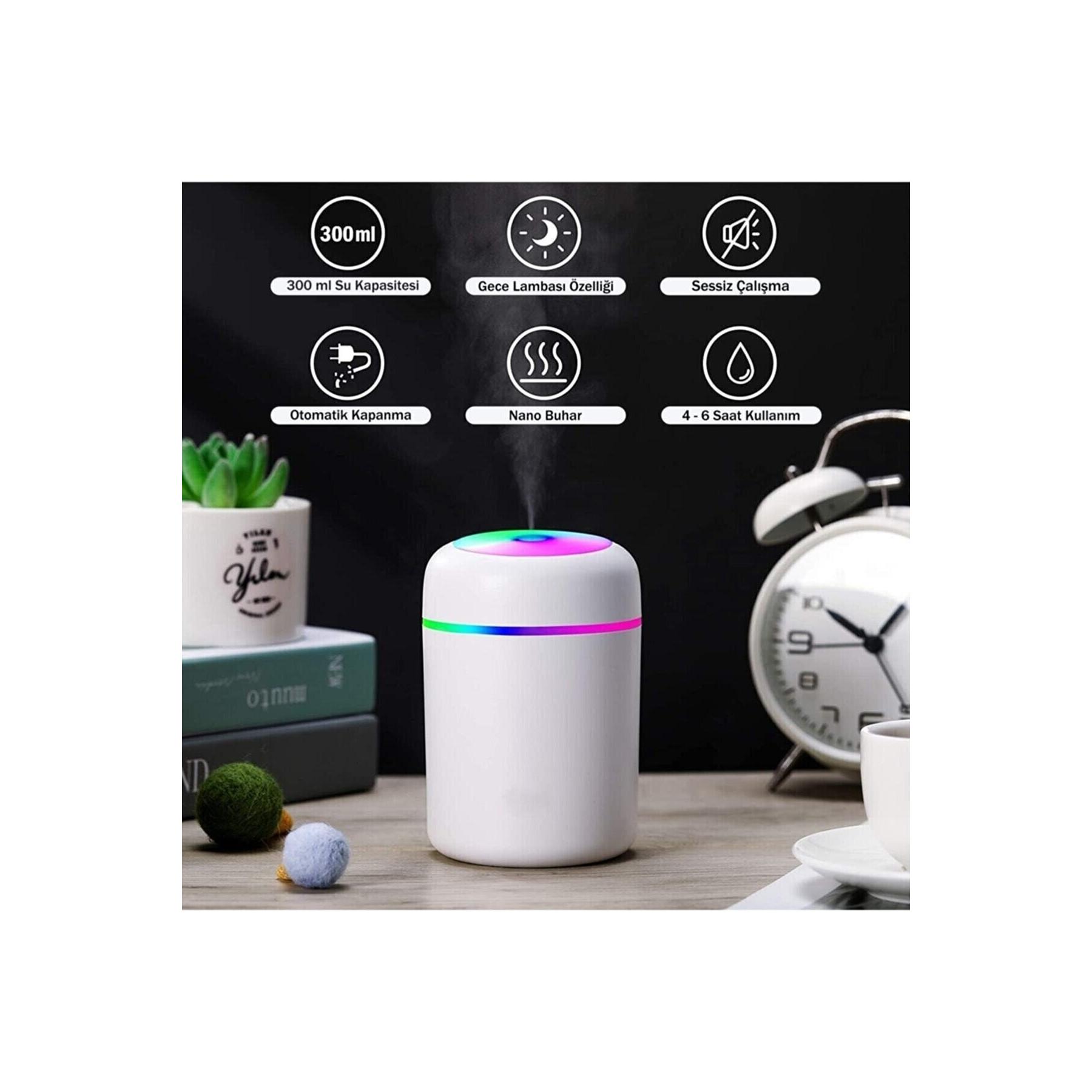 

FLQUE Ультразвуковой комнатный увлажнитель воздуха и отпариватель, 300 мл, белый