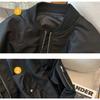 Ladies Fashion Bat Sleeves Coat Spring Autumn Zipper Short Jacket Retro Women Solid Color Outwear