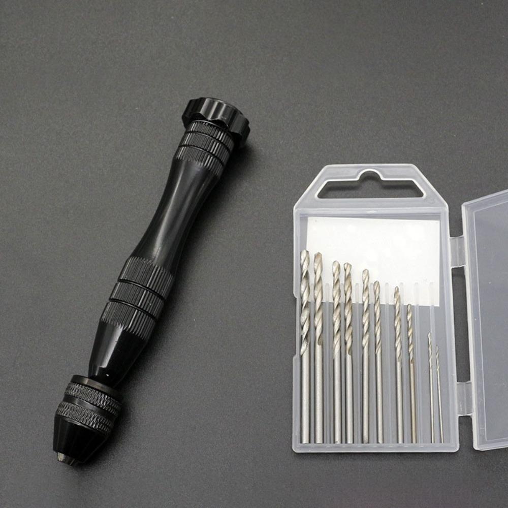 Precise Hand-twisted Drill Corrosion Resistance Clamp Range 0.5mm-3.0mm Manual Twist Drill Bit Non-slip Alloy Steel