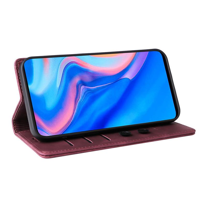 Wallet Flip Case On For Huawei Honor 9X Global 10 Honor10 Lite Honor9X Cover Suction Cup Leather Stand Phone Protective Bags