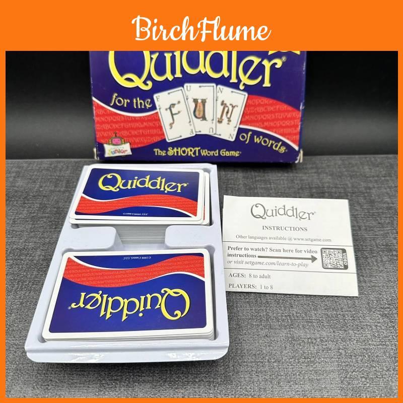 Coinvolgente Gioco di Carte Quiddler Per Famiglia e Amici con Design a Cinque Corone Ideale per Strategia e Divertenti Riunioni
