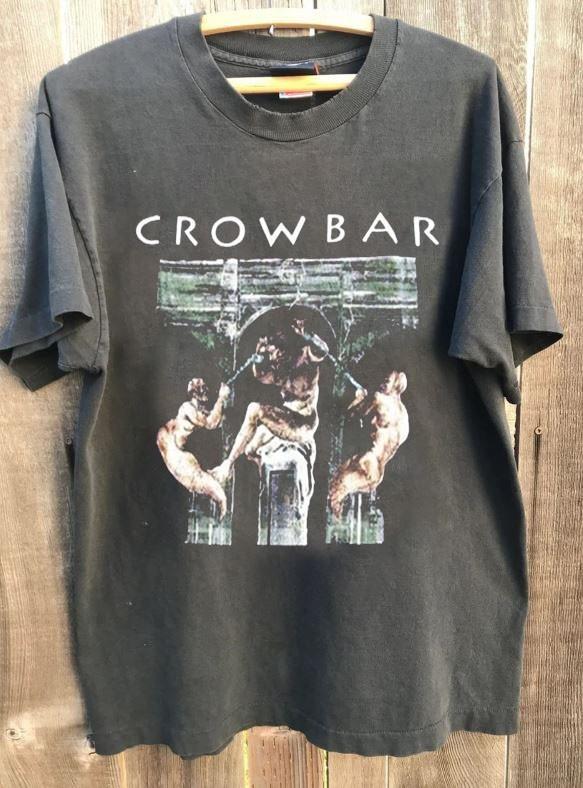 

Rare Crowbar Band Graphic Classic Style Charcoal Unisex T shirt S5XL WA4343 Unisex T-Shirt XXXXL