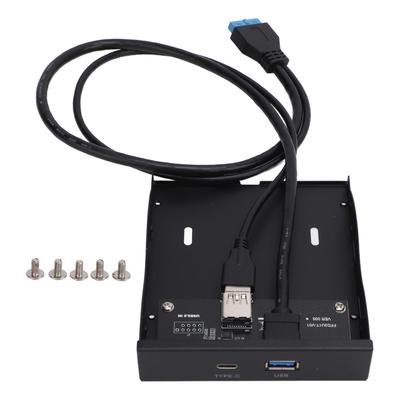 USB 3.2 GEN1 Hub na přední panel 5Gbps Vysokorychlostní Typ C a USB 3.0 Samice 19pinový Přední panel pro disketovou mechaniku pro počítače