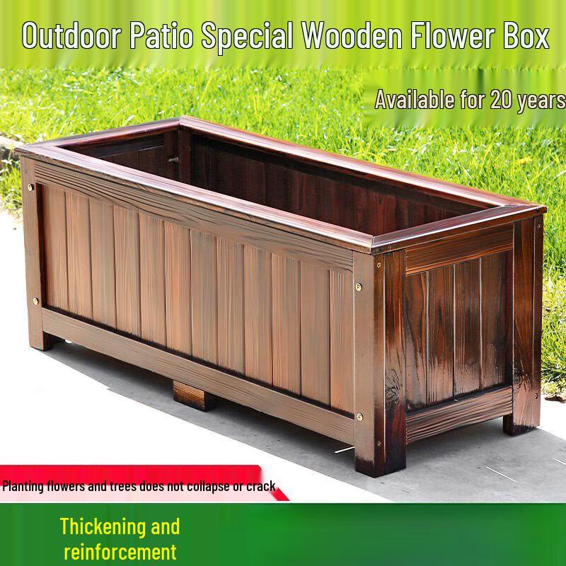 Hualongdun Anti-Corrosion Wooden Planter Box