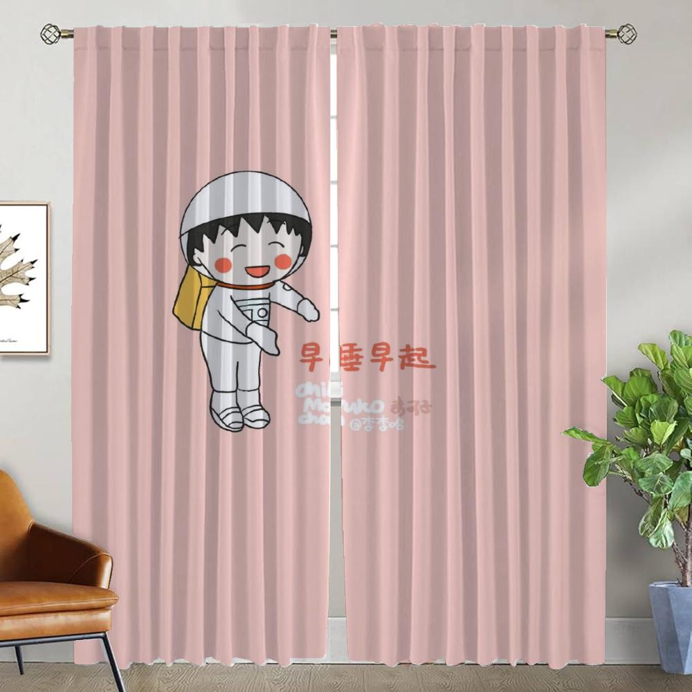 Chi-bi Maruko Moskitonetze für Kamera Halloween Dekoration Moderne Wohnzimmer Vorhänge 2 Stück Jalousien Fenstervorhang