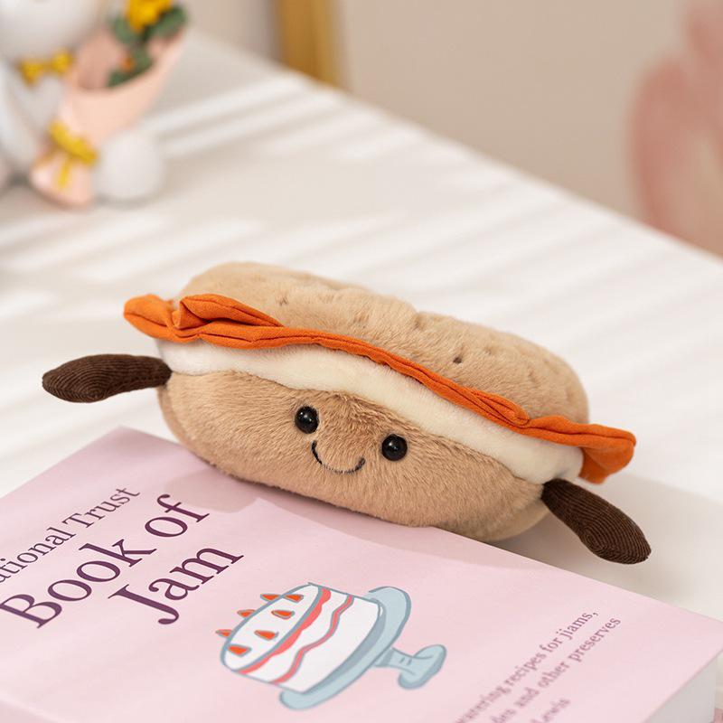Cross-border Fun Pancake Waffle Plush Toy Pastry Ornament Prop