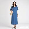 Herman's Women's T-Shirt Collar Short Sleeve Dress