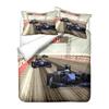 3D Printed Racing Bedding Set King Queen Bed Down Duvet Cover Pillowcase 2/3pc Speed Racing Bed Cover Teenagers Boys Men's Cover Gift